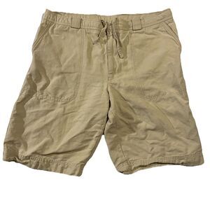 Lacoste Men’s Khaki Shorts 2XL (46) Drawstring Inseam 11”